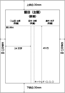 ポスター発表・事例研究発表　テンプレート