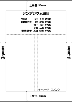 自主企画シンポジウム　テンプレート